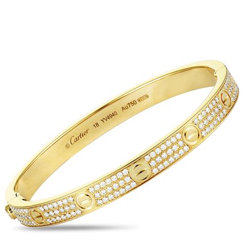 cartier gold bangles|cartier gold bangle with diamonds.